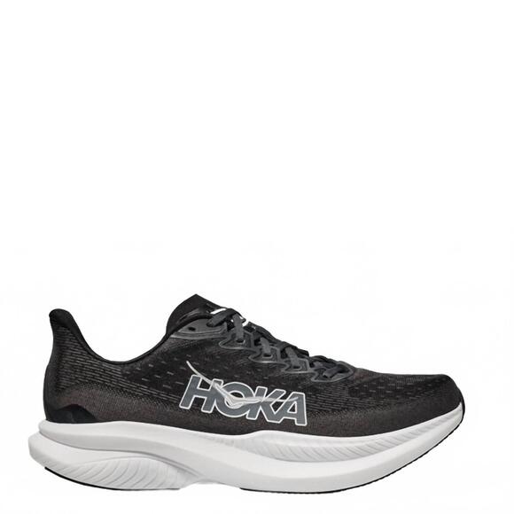 NEW HOKA men's mach 6 shoes in bwht